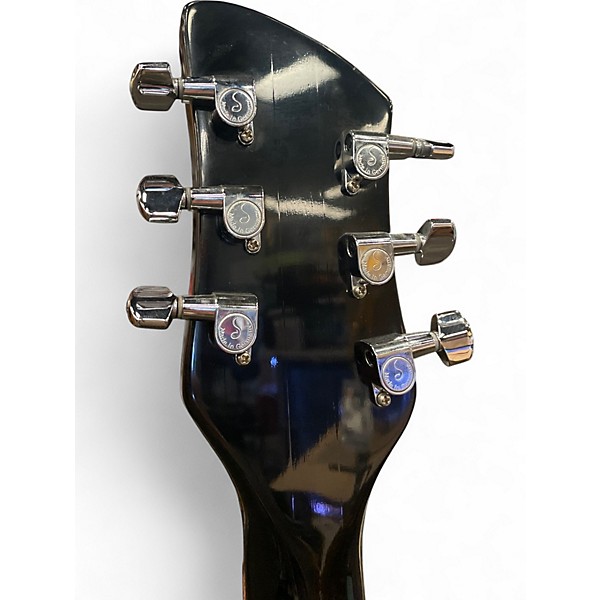 Used Rickenbacker 330 Jetglo Black Hollow Body Electric Guitar