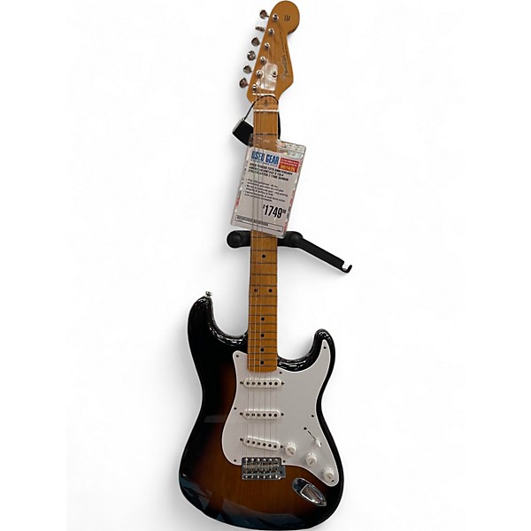 Used Fender 70TH ANNIVERSARY AMERICAN VINTAGE II 1954 STRATOCASTER 2 Tone Sunburst Solid Body Electric Guitar