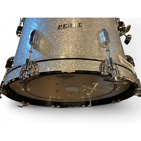 Used Pearl 3 Piece PRESIDENT SERIES Silver Sparkle Drum Kit