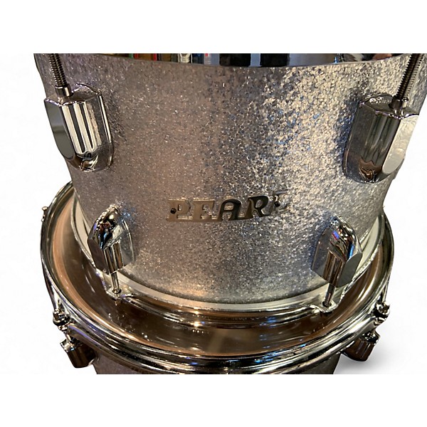 Used Pearl 3 Piece PRESIDENT SERIES Silver Sparkle Drum Kit