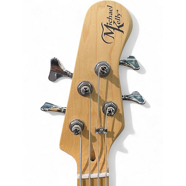 Used Michael Kelly ELEMENT 4 Black and White Electric Bass Guitar