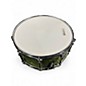 Used ddrum 14in Dios Series Maple Snare Green Sparkle Drum