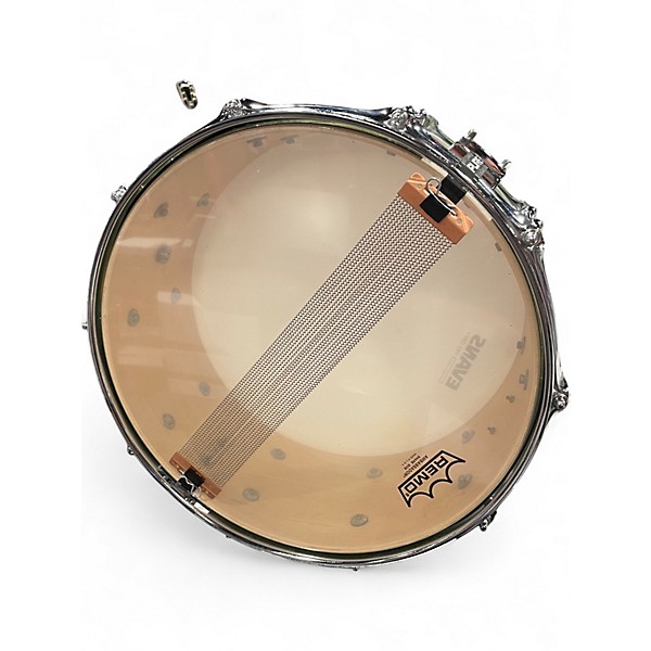 Used ddrum 14in Dios Series Maple Snare Green Sparkle Drum