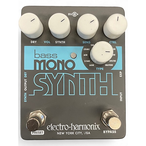 Used Electro-Harmonix Bass Mono Synth Bass Bass Effect Pedal