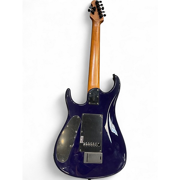 Used Sterling by Music Man JP157DQM 7-STRING Blue Solid Body Electric Guitar