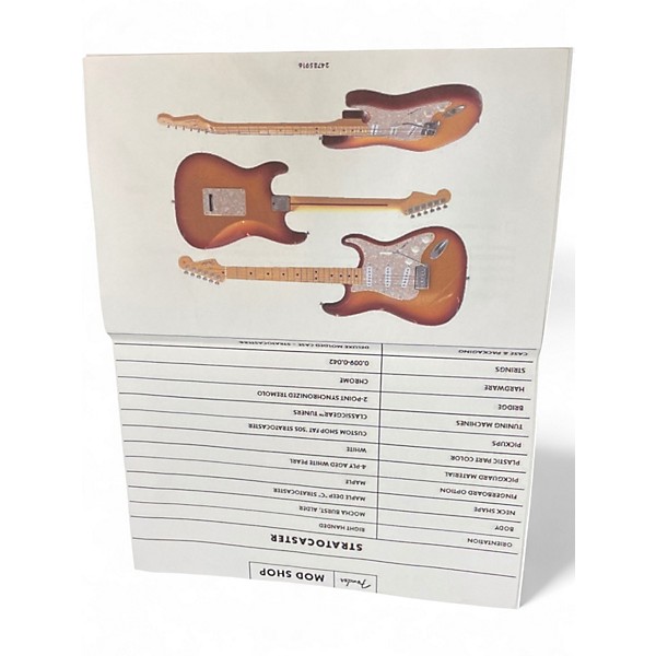 Used Fender Mod Shop Stratocaster MOCHA BURST Solid Body Electric Guitar