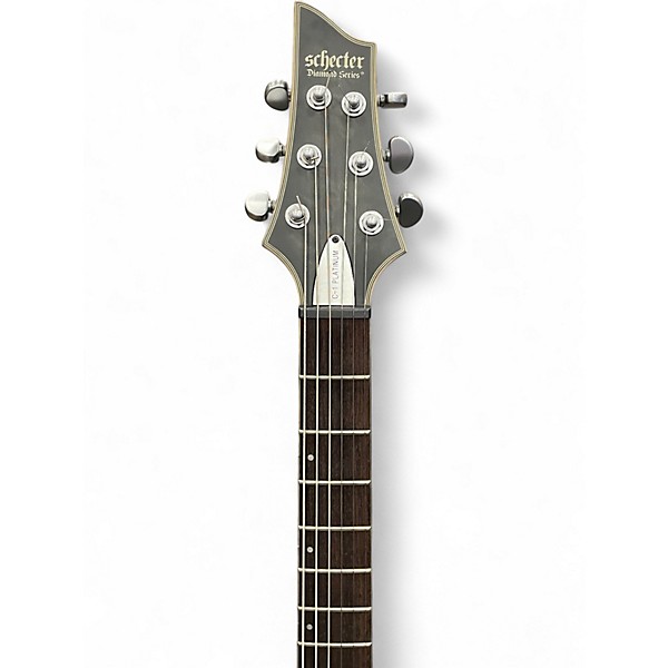 Used Schecter Guitar Research C1 Platinum Trans Black Solid Body Electric Guitar