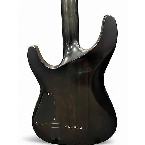 Used Schecter Guitar Research C1 Platinum Trans Black Solid Body Electric Guitar