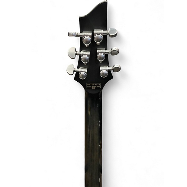 Used Schecter Guitar Research C1 Platinum Trans Black Solid Body Electric Guitar