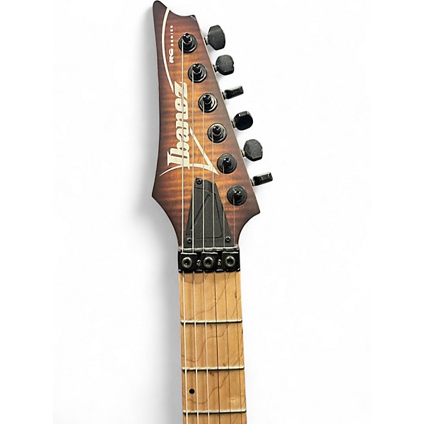 Used Ibanez RGAR42MFMT Brown Sunburst Solid Body Electric Guitar