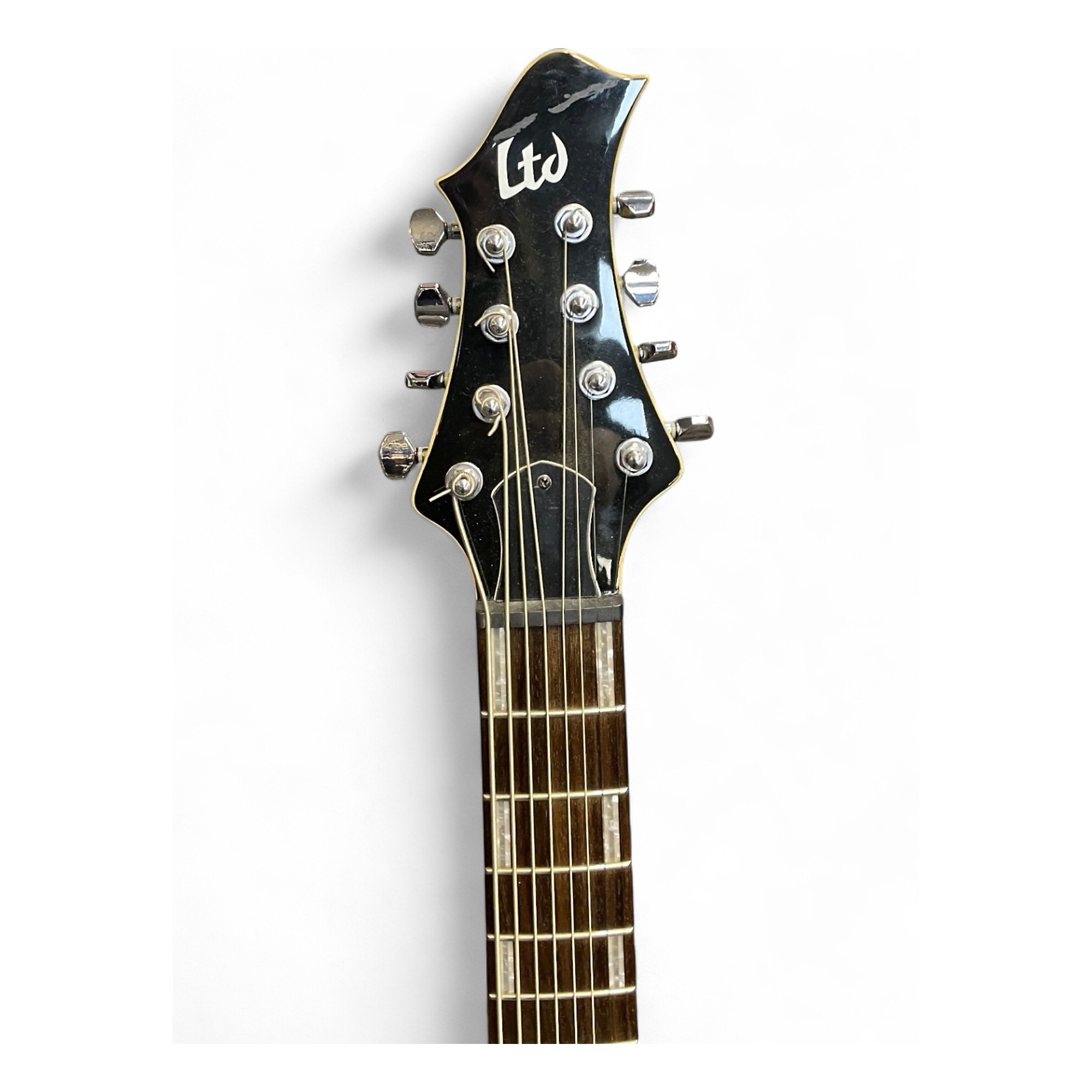 Used ESP LTD JR-208 Black Solid Body Electric Guitar Black