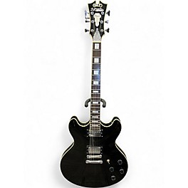 Used D'Angelico PRIEMIER SERIES DC  BLACK Hollow Body Electric Guitar