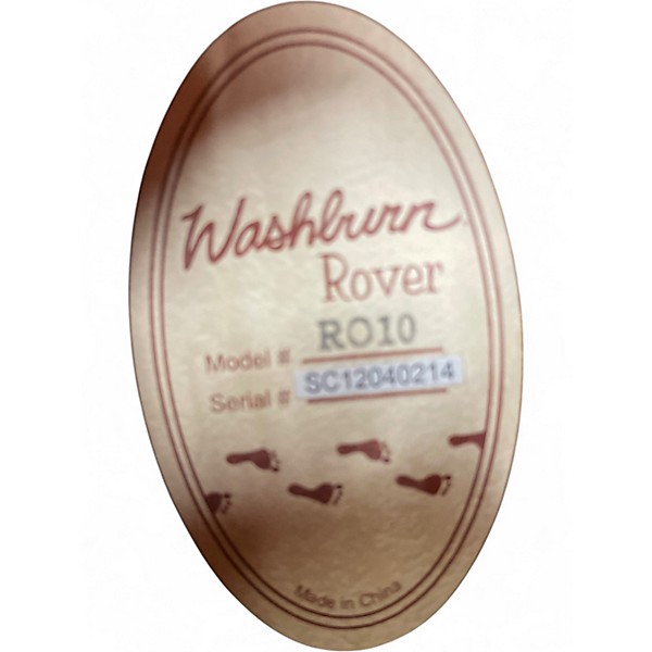 Used Washburn Ro10 Rover Natural Acoustic Guitar