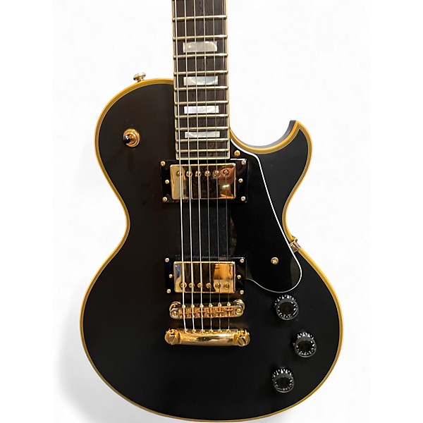 Used Schecter Guitar Research Solo Custom II Satin Black Solid Body Electric Guitar