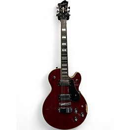 Used Hagstrom Standard Swede Dark Cherry Burst Solid Body Electric Guitar