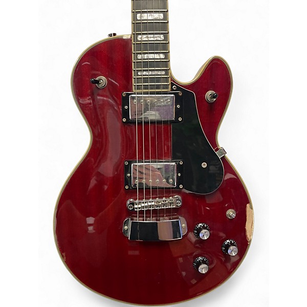 Used Hagstrom Standard Swede Dark Cherry Burst Solid Body Electric Guitar