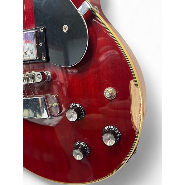 Used Hagstrom Standard Swede Dark Cherry Burst Solid Body Electric Guitar