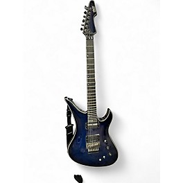 Used Schecter Guitar Research DIAMOND BLACKJACK SRS FRS INDIGO Solid Body Electric Guitar