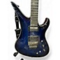 Used Schecter Guitar Research DIAMOND BLACKJACK SRS FRS INDIGO Solid Body Electric Guitar