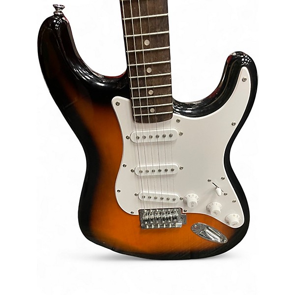 Used Squier Stratocaster 2 Color Sunburst Solid Body Electric Guitar