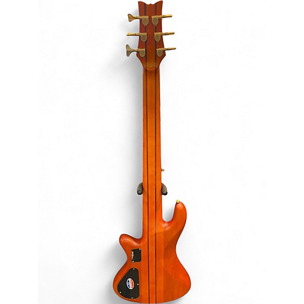 Used Schecter Guitar Research Stiletto Studio 6 String Walnut Electric Bass Guitar