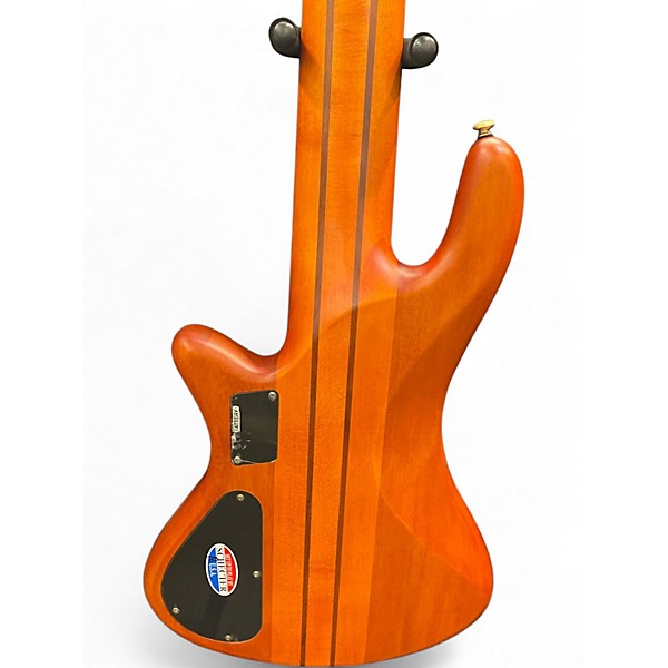 Used Schecter Guitar Research Stiletto Studio 6 String Walnut Electric Bass Guitar