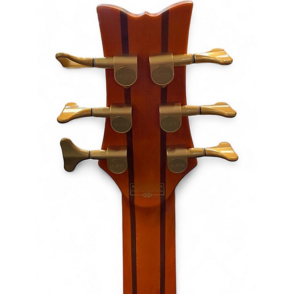 Used Schecter Guitar Research Stiletto Studio 6 String Walnut Electric Bass Guitar