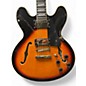 Used Ventura v32 335 Vintage Sunburst Hollow Body Electric Guitar