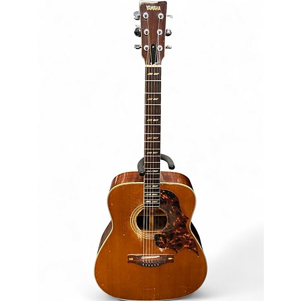 Used Yamaha Japanese FG300 Natural Acoustic Electric Guitar