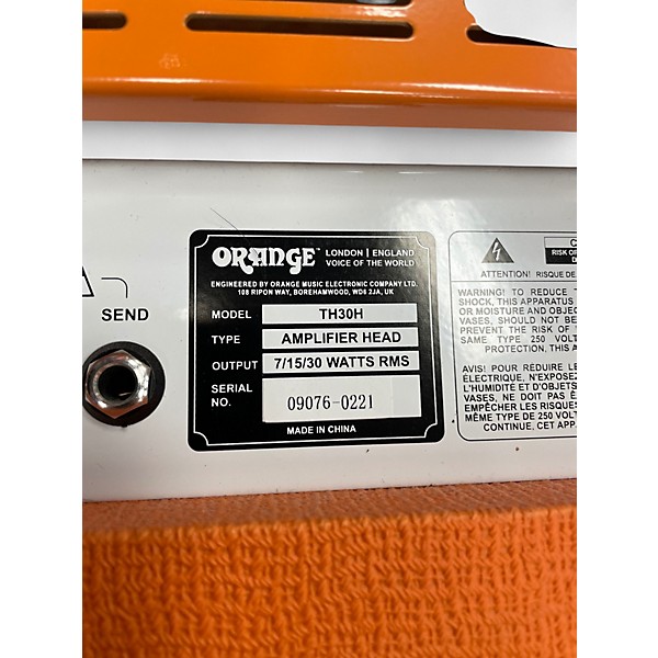 Used Orange Amplifiers TH30H 30W Tube Guitar Amp Head