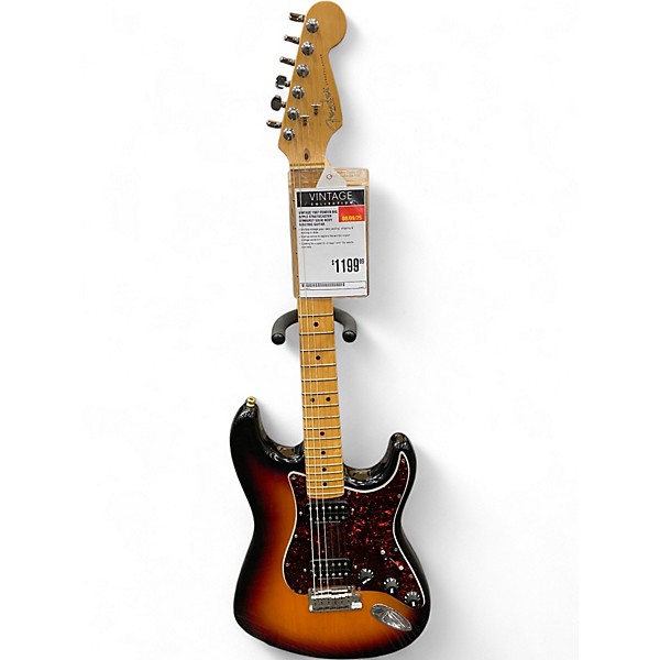 Vintage 1997 Fender Big Apple Stratocaster Sunburst Solid Body Electric Guitar
