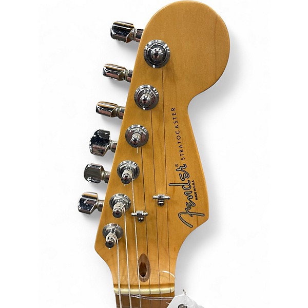 Vintage 1997 Fender Big Apple Stratocaster Sunburst Solid Body Electric Guitar