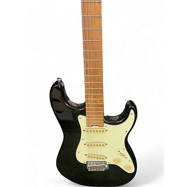 Used Schecter Guitar Research NICK JOHNSTON SIGNATURE Black Solid Body Electric Guitar