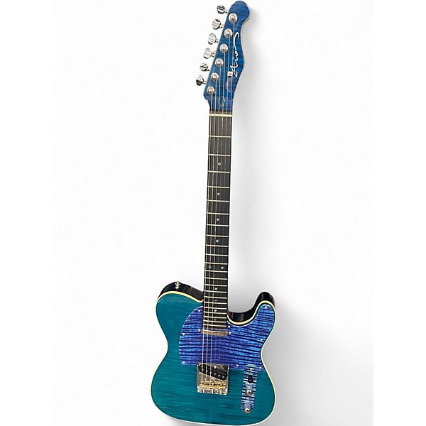 Used Aio T STYLE ELECTRIC Blue Solid Body Electric Guitar