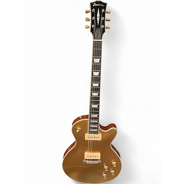 Used Eastman SB54/TV Limited Edition Gold Top Solid Body Electric Guitar
