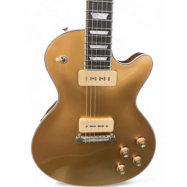 Used Eastman SB54/TV Limited Edition Gold Top Solid Body Electric Guitar