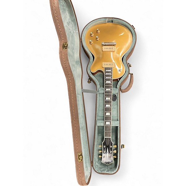 Used Eastman SB54/TV Limited Edition Gold Top Solid Body Electric Guitar