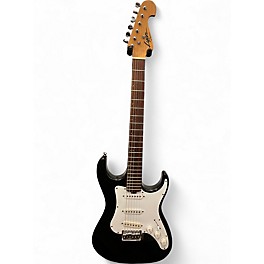 Used Lyon By Washburn Stratocaster Black Solid Body Electric Guitar