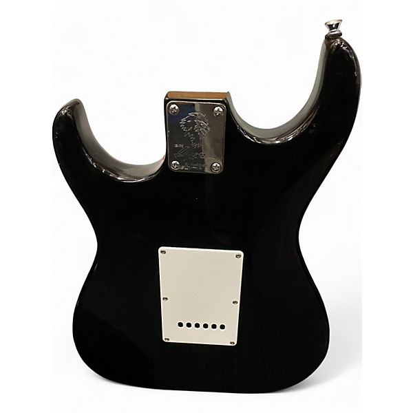 Used Lyon By Washburn Stratocaster Black Solid Body Electric Guitar