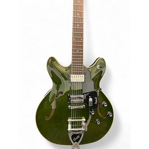 Used Guild Starfire Emerald Green Hollow Body Electric Guitar
