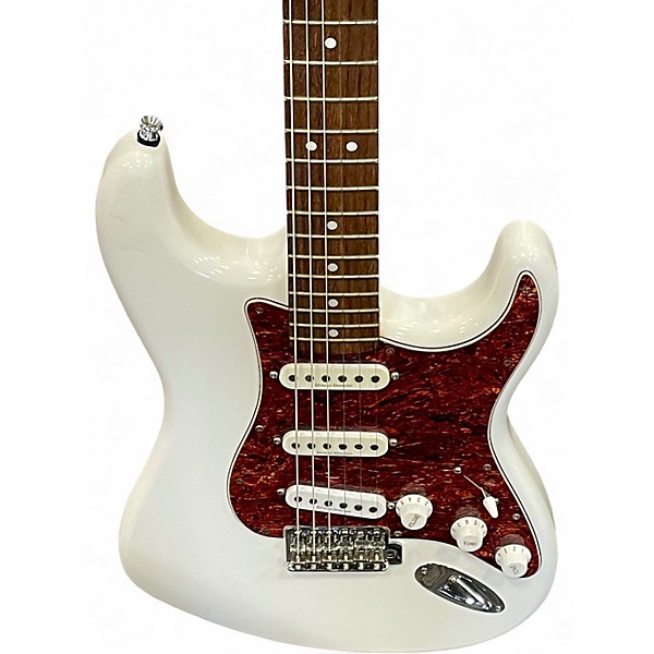 Used Squier Vintage Modified Stratocaster Olympic White Solid Body Electric Guitar