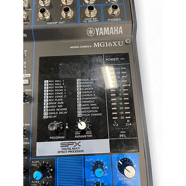 【美品】YAMAHA MG16XU Used Yamaha MG16XU Unpowered Mixer | Guitar Center