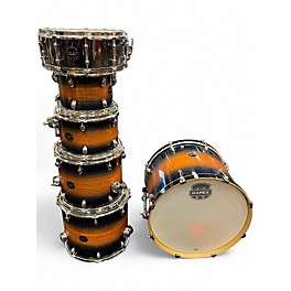 Used Mapex 6 Piece Armory Caribbean Burst  Drum Kit