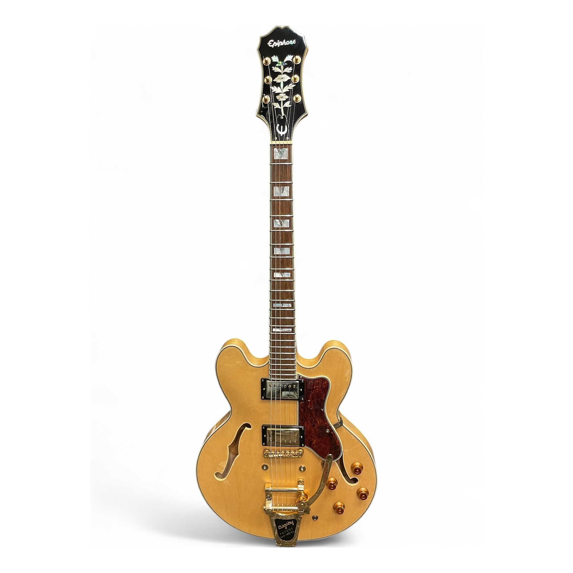 Epiphone SHERATON Ⅱ Natural Used Epiphone Sheraton II Natural Hollow Body Electric