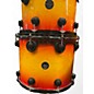 Used DW 5 Piece Collector's All Maple Cherry Yellow Burst Drum Kit