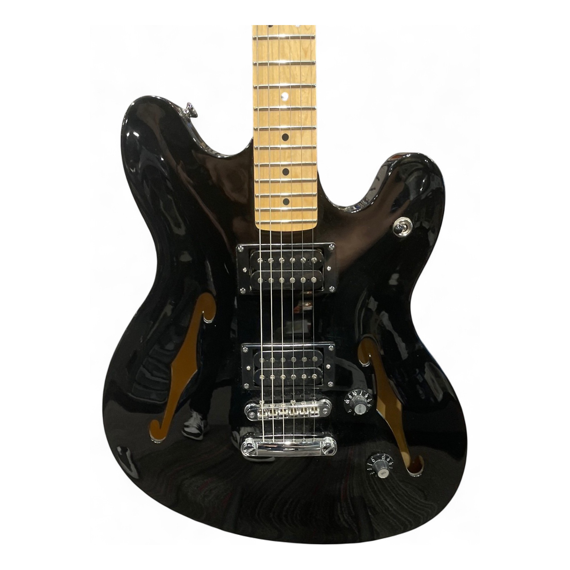 ギター Squier Fender Affinity Starcaster Black Squier Affinity Series Starcaster Black | The Music Zoo