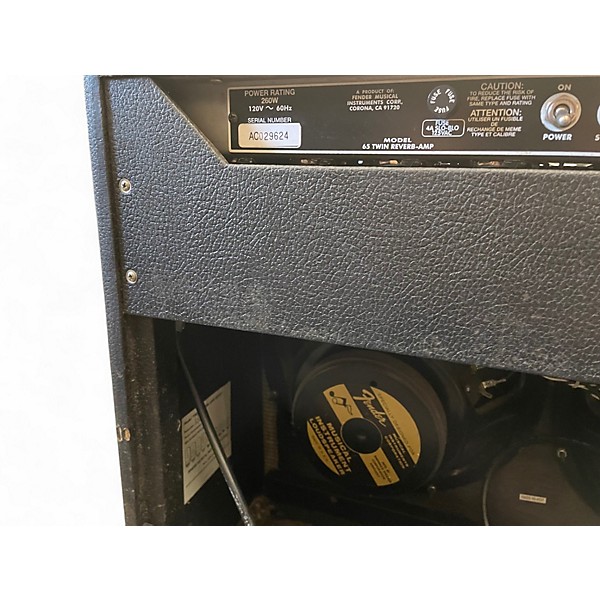 Used Fender 1965 Reissue Twin Reverb 85W 2x12 Tube Guitar Combo Amp