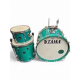 Used TAMA 3 Piece SUPERSTAR REISSUE Aqua Marine Drum Kit