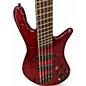 Used Spector NS Dimension 5 Inferno Red Electric Bass Guitar
