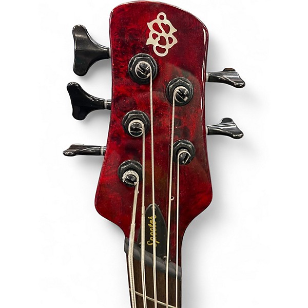 Used Spector NS Dimension 5 Inferno Red Electric Bass Guitar